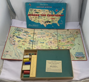 Across the Continent Board Game - 1960 - Parker Brothers - Great Condition