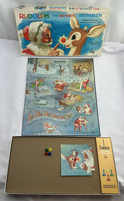 Rudolph The Red-Nosed Reindeer Game - 1977 - Cadaco - Great Condition