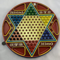 2 in 1 Chinese Checkers and Checkers - Ohio Art - Good Condition