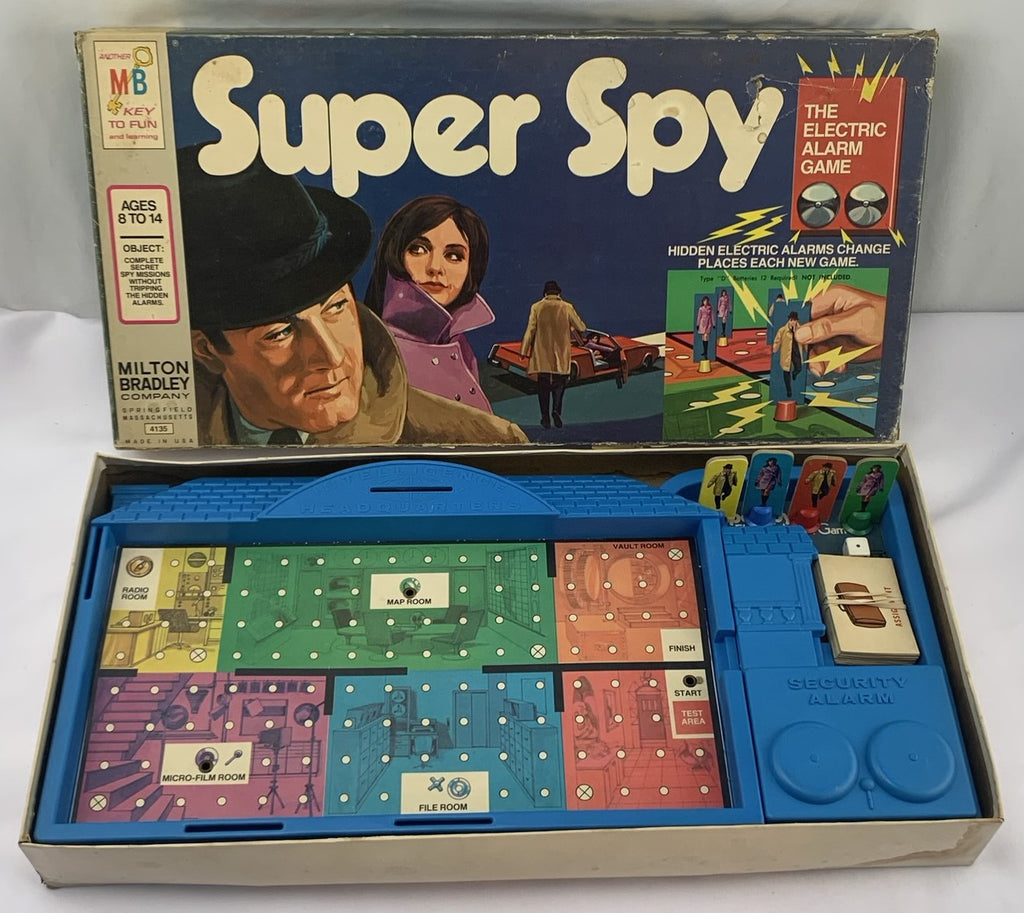 Super Spy Game - 1971 - Milton Bradley - Good Condition