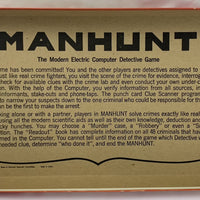 Manhunt Game - 1972 - Milton Bradley - Great Condition