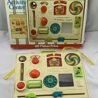 Crib Busy Box Activity Center with Straps - 1982 - Fisher Price - Great Condition