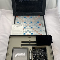 Deluxe Scrabble Turntable Game Onyx Edition - 2006 - Hasbro - Great Condition