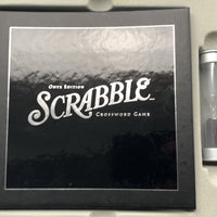 Deluxe Scrabble Turntable Game Onyx Edition - 2006 - Hasbro - Great Condition