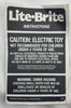 Lite Brite - 1984 - 12+ Sheets, 300+ Pegs - Working - Very Good Condition