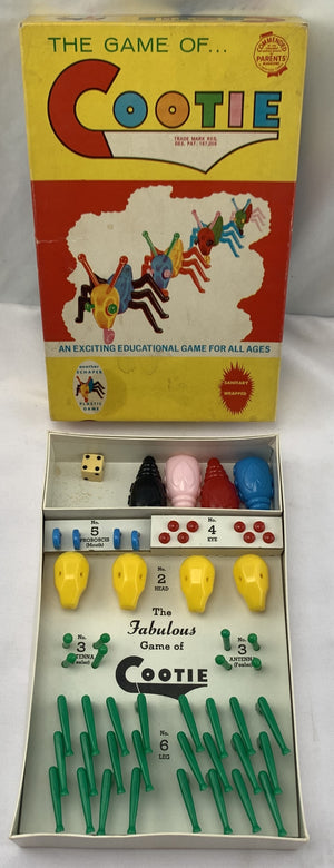 Cootie Game - 1949 - Schaper - Great Condition