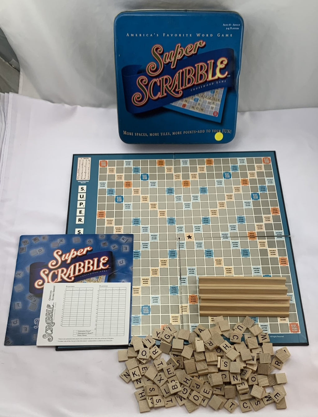 Super Scrabble Game - 2004 - Hasbro - Great Condition