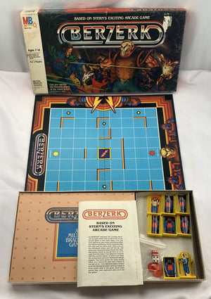 Berzerk Board Game - 1983 - Milton Bradley - Good Condition