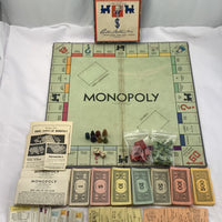 Monopoly Board Game - 1936 - Parker Brothers - Good Condition