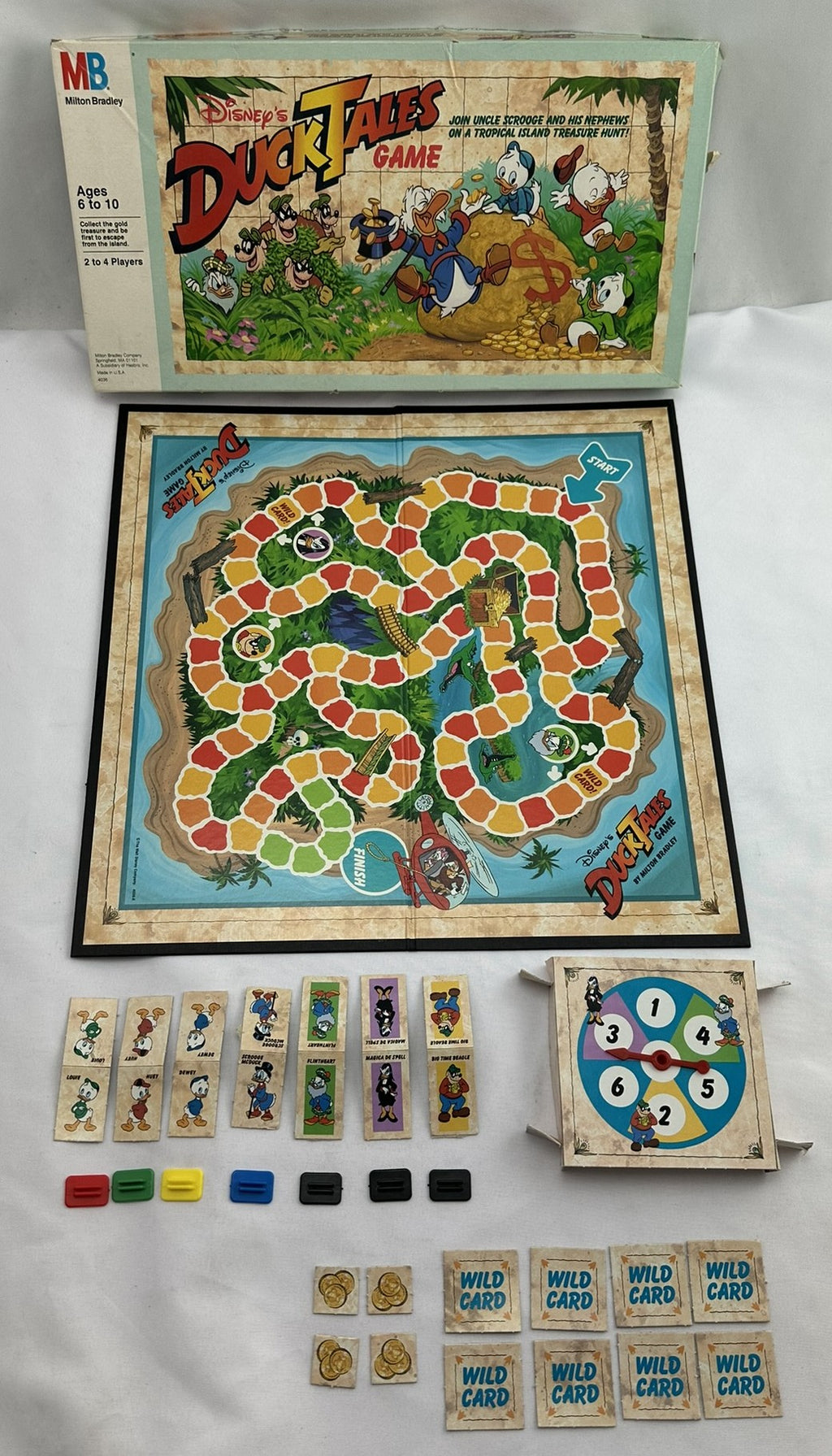 Duck Tales Board Game - 1989 - Milton Bradley - Great Condition
