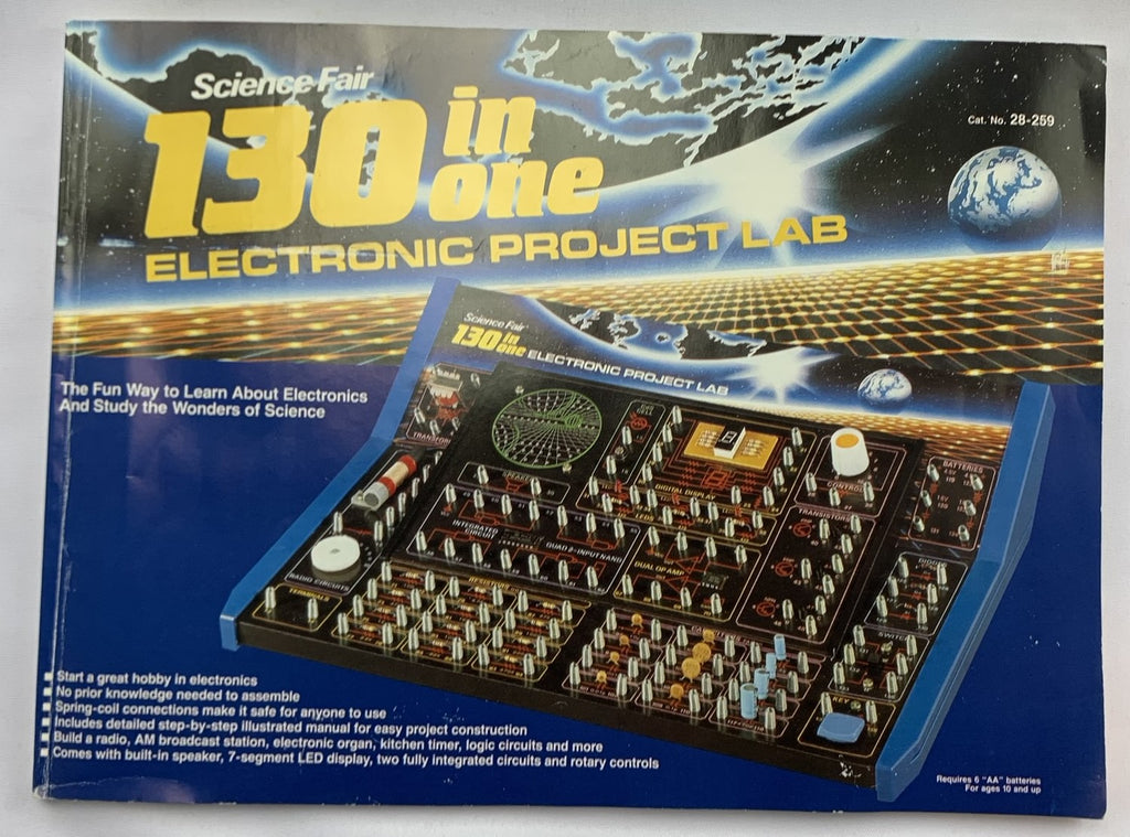 130 in One Electronic Project Kit - 1990 - Science Fair - Great Condit ...