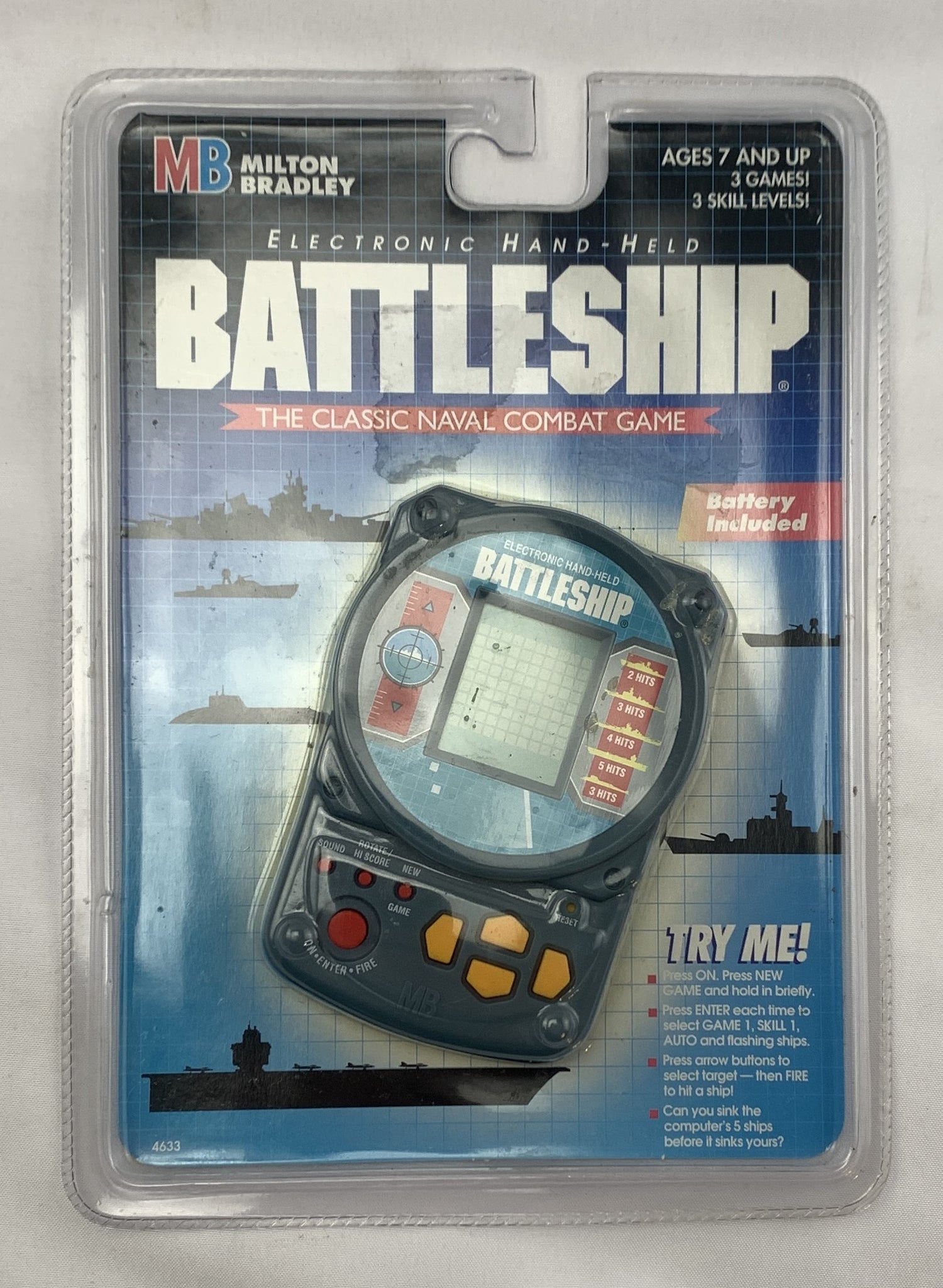 Handheld Electronic Battleship Game 1995 Milton Bradley NEW