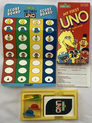 Sesame Street My First Uno Game - 1992 - Mattel - Great Condition