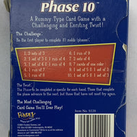 Phase 10 Card Game - 2001 - Fundex - New