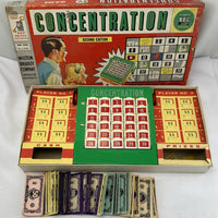Concentration Game 2nd Edition - 1960 - Milton Bradley - Good Condition