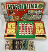 Concentration Game 2nd Edition - 1960 - Milton Bradley - Good Condition