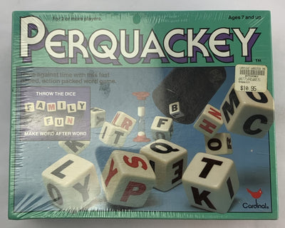 Perquackey Game - 1990 - Cardinal - New