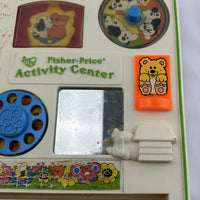 Crib Busy Box Activity Center with Straps - 1984 - Fisher Price - Good Condition