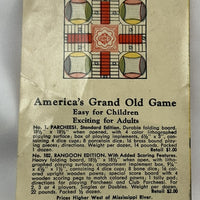 Parcheesi Game Marble Edition - 1967 - Selchow & Righter - Great Condition