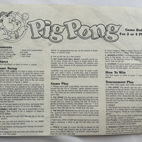 Pig Pong Game - 1986 - Milton Bradley - Good Condition