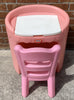 Little Tikes Pink Vanity Salon Desk Victorian Pink Chair Clean in Very Good Condition