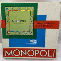 Monopoly Game Italian Monopoli Il Gioco di Societa Edition - 1961 - Parker Brothers - Great Condition