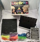 Lite Brite - 1984 - 4+ Unpunched Sheets - 200+ Pegs - Working - Very Good Condition