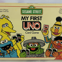 Sesame Street My First Uno Game - 1989 - Mattel - Great Condition