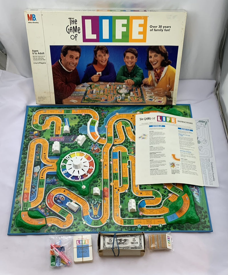 The Game of Life Board game Instructions rules Milton Bradley 1991
