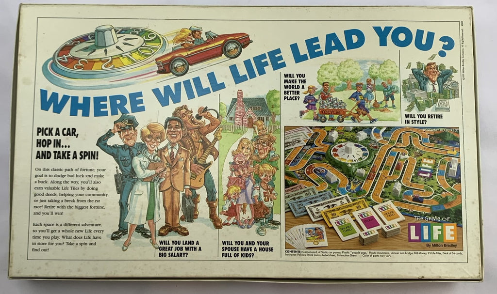  The Game of Life Board Game (1991 Edition) : Toys & Games