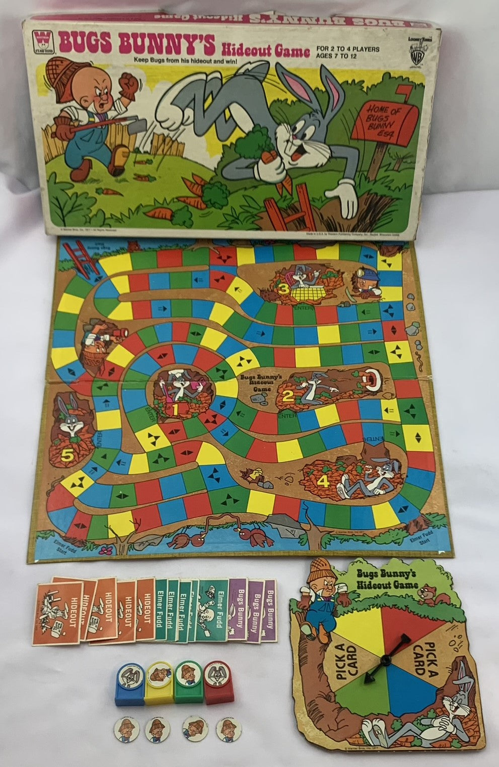Bugs Bunny's Hideout Game - 1977 - Whitman - Good Condition