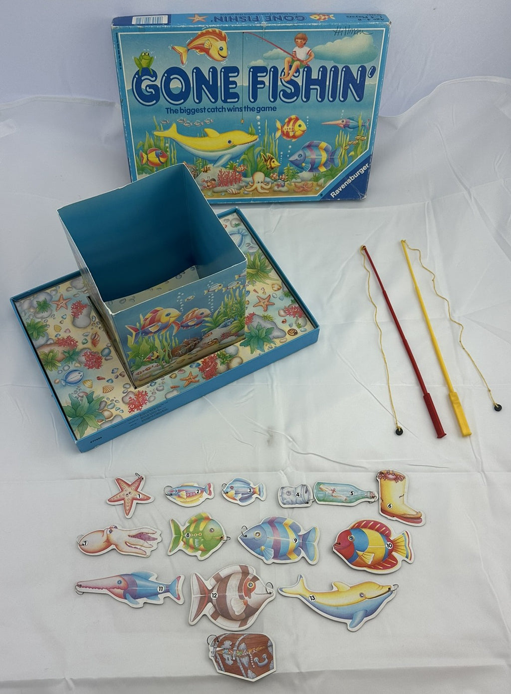 Gone Fishin Game - 1989 - Ravensburger - Very Good Condition