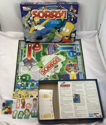 Sorry! Simpsons Edition Game - 2007 - Parker Brothers - Great Condition