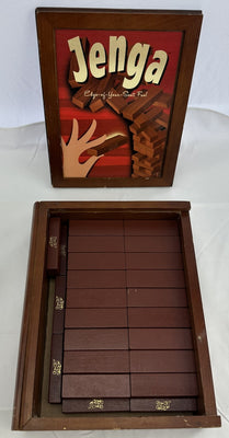 Jenga Game Wood Book Collection - 2006 - Milton Bradley - Good Condition