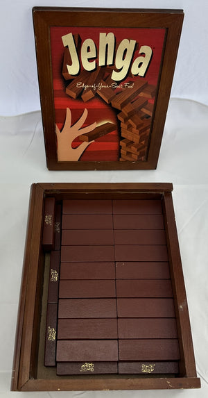 Jenga Game Wood Book Collection - 2006 - Milton Bradley - Good Condition