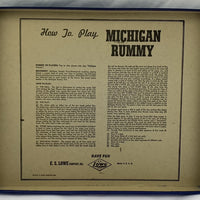 Michigan Rummy Game - 1963 - E.S. Lowe - Great Condition