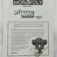 My Marvel Heroes Monopoly Game - 2006 - USAopoly - Played Once