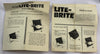 Deluxe Lite Brite - 1967 - 25+ Unpunched Sheets - 300+ Pegs - Working - Very Good Condition