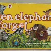 Even Elephants Forget Game - 1981 - Parker Brothers - Very Good Condition