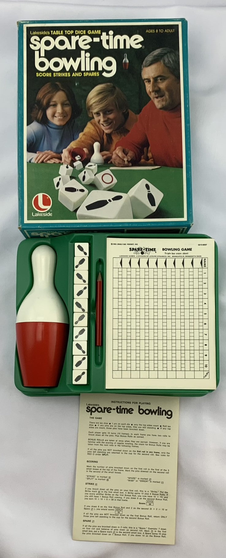 Spare Time Bowling Game - 1965 - Lakeside Games - Great Condition