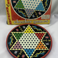 2 in 1 Chinese Checkers and Checkers - Ohio Art - Very Good Condition