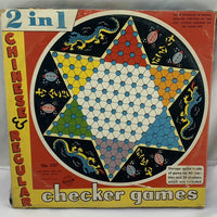 2 in 1 Chinese Checkers and Checkers - Ohio Art - Very Good Condition