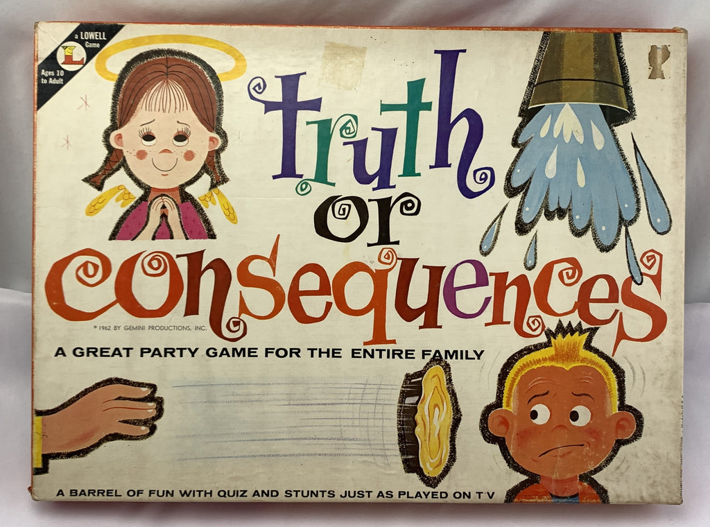 Truth Consequences Program Truth or Consequences Game - 1962 - Lowell Toy - Very Good Condition ...
