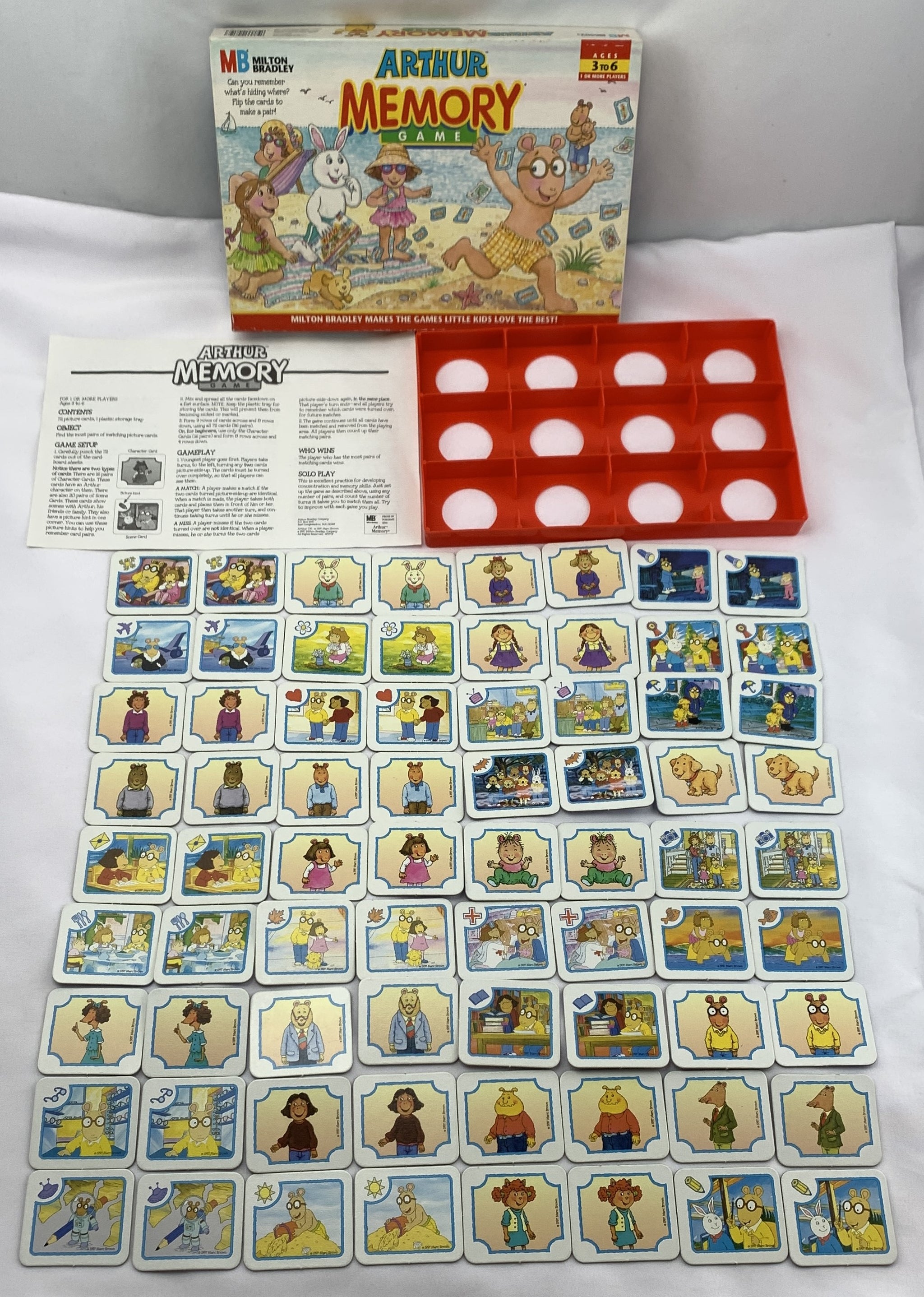 Arthur Memory Game - 1997 - Milton Bradley - Great Condition | Mandi's ...
