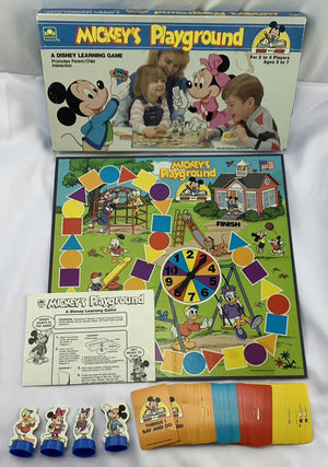 Mickey's Playground Board Game - 1988 - Golden - Great Condition