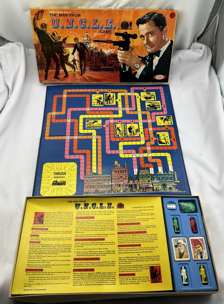 The Man from U.N.C.L.E. Board Game Man From Uncle Game - 1965 - Ideal | Mandi's Attic Toys
