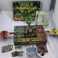 The Incredible Hulk 3-D Rampage Board Game - 2002 - RoseArt - Great Condition