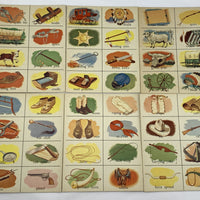 Cowboy Lotto Game - Milton Bradley - 1958 - Good Condition