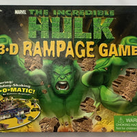 The Incredible Hulk 3-D Rampage Board Game - 2002 - RoseArt - Great Condition