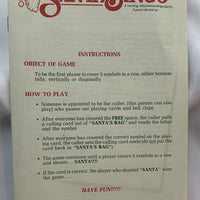 Santa Bingo Game - MEG Innovations - 1985 - Great Condition
